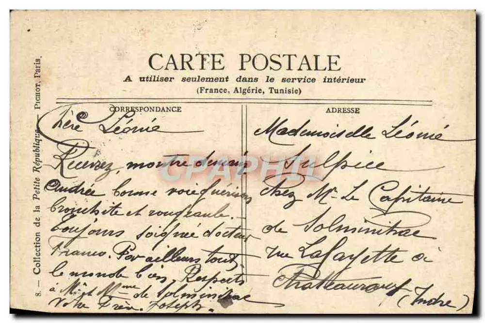 PARIS — Het Monument van Victor Hugo — Uitgever Morbihan, n° 8 - Achterkant