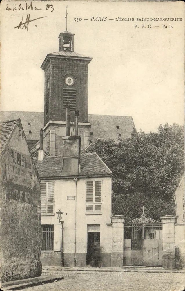Paris — A Igreja de Santa Margarida — P. P. C. Paris - Frente