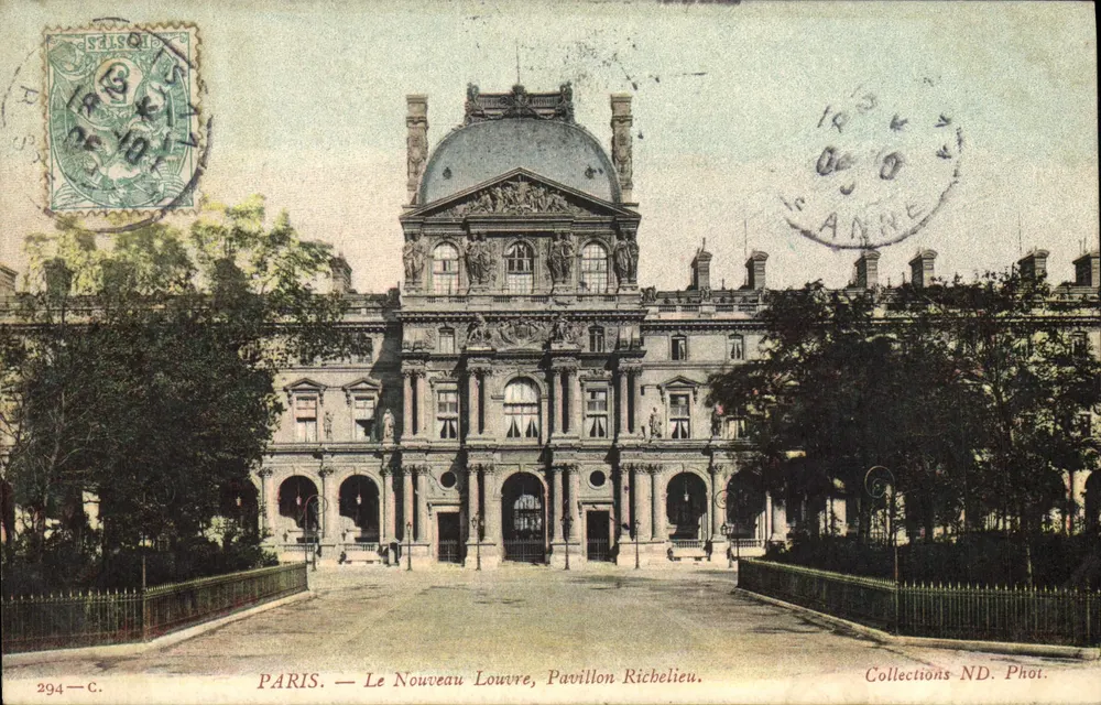 PARIS — Das Neue Louvre, Richelieu-Flügel — Collections ND. Phot. n°294-C. - Vorderseite