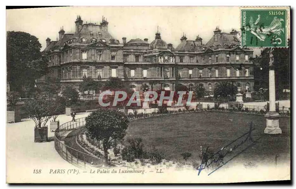 Paris (VIe) — O Palácio do Luxemburgo — LL — n°158 - Frente