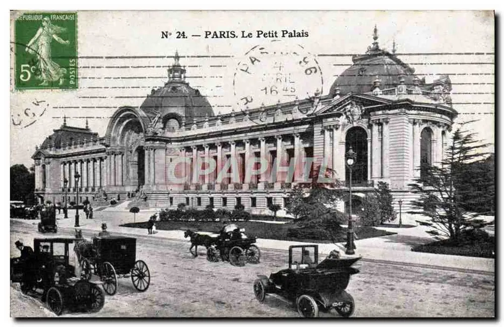 PARIS. O Pequeno Palácio — N° 24 — editor desconhecido - Frente