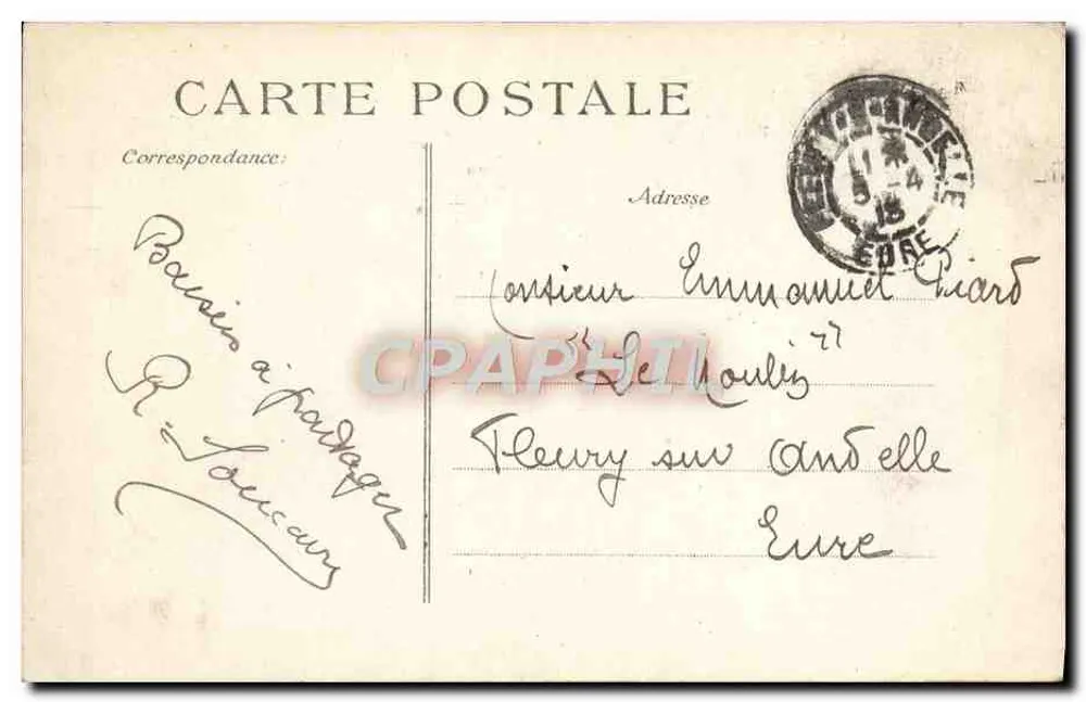 PARIS. O Pequeno Palácio — N° 24 — editor desconhecido - Verso