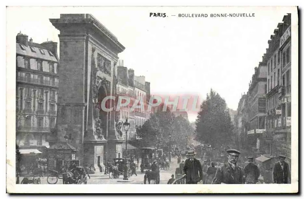 Paris — Boulevard Bonne-Nouvelle — editor não identificado - Frente