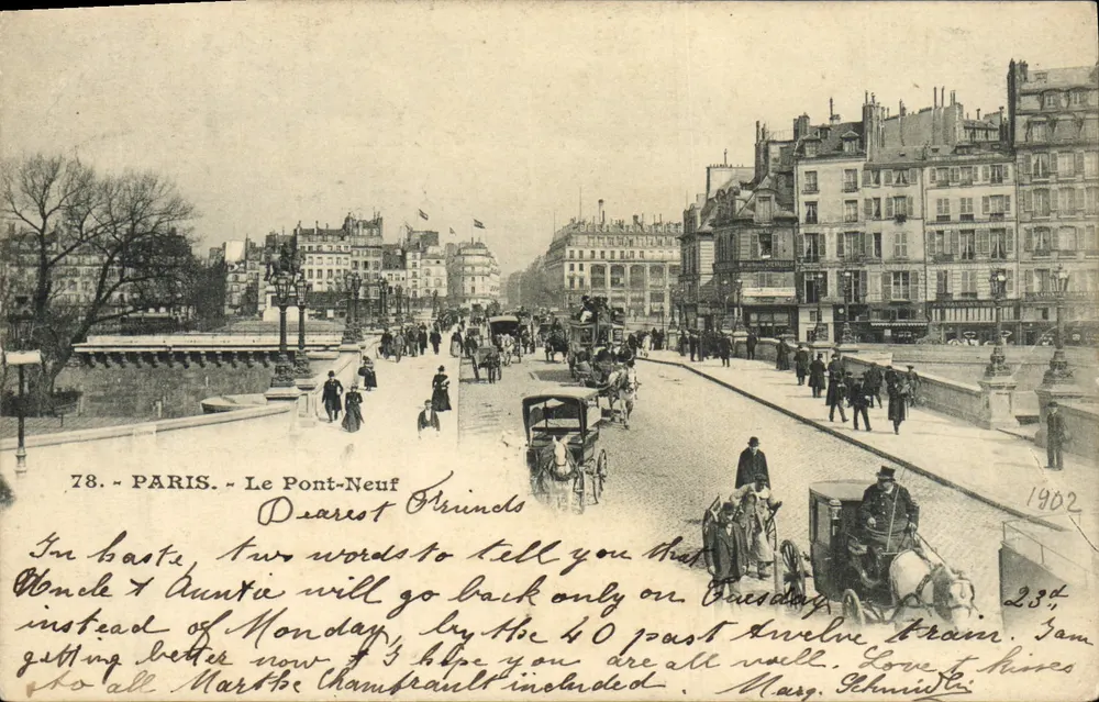 PARIS - O Pont-Neuf — editor desconhecido, n° 78 - Frente