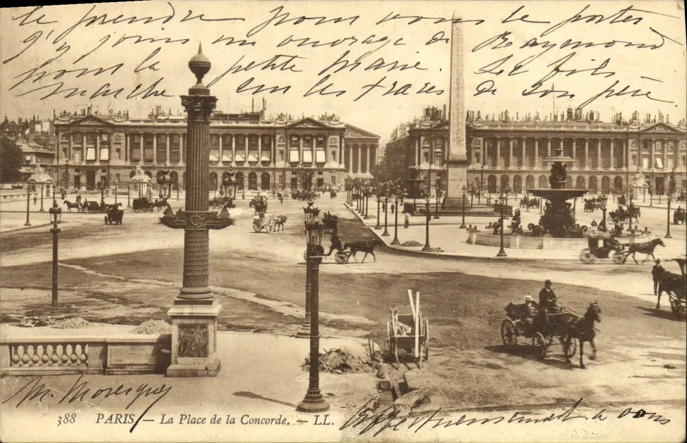 Paris — A Praça da Concórdia — LL, n° 388 - Frente