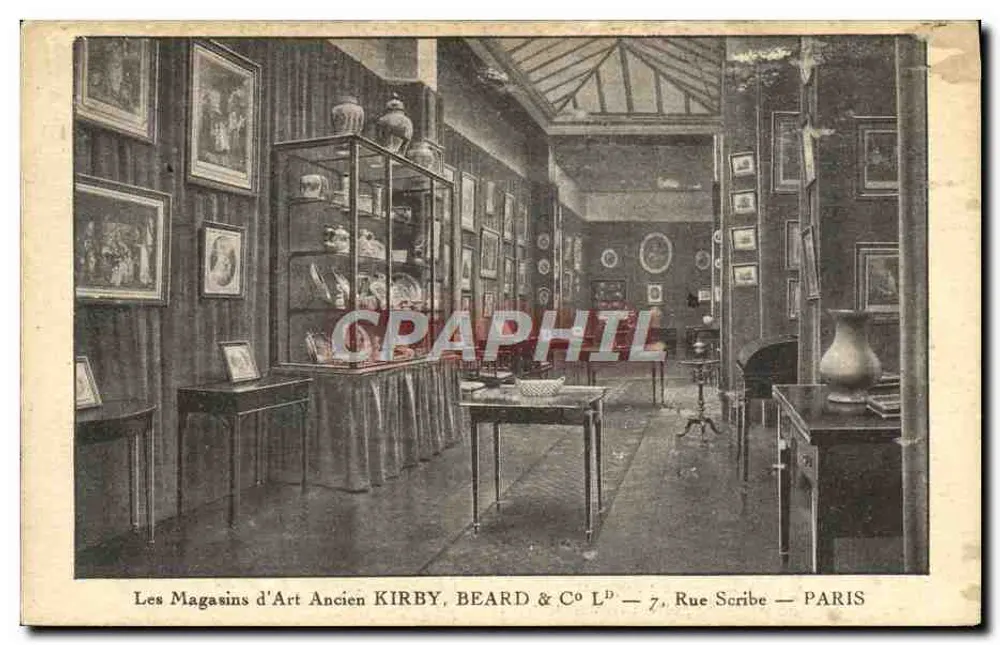 Die Antiquitätenläden KIRBY, BEARD & Co — 7, Rue Scribe — PARIS - Vorderseite