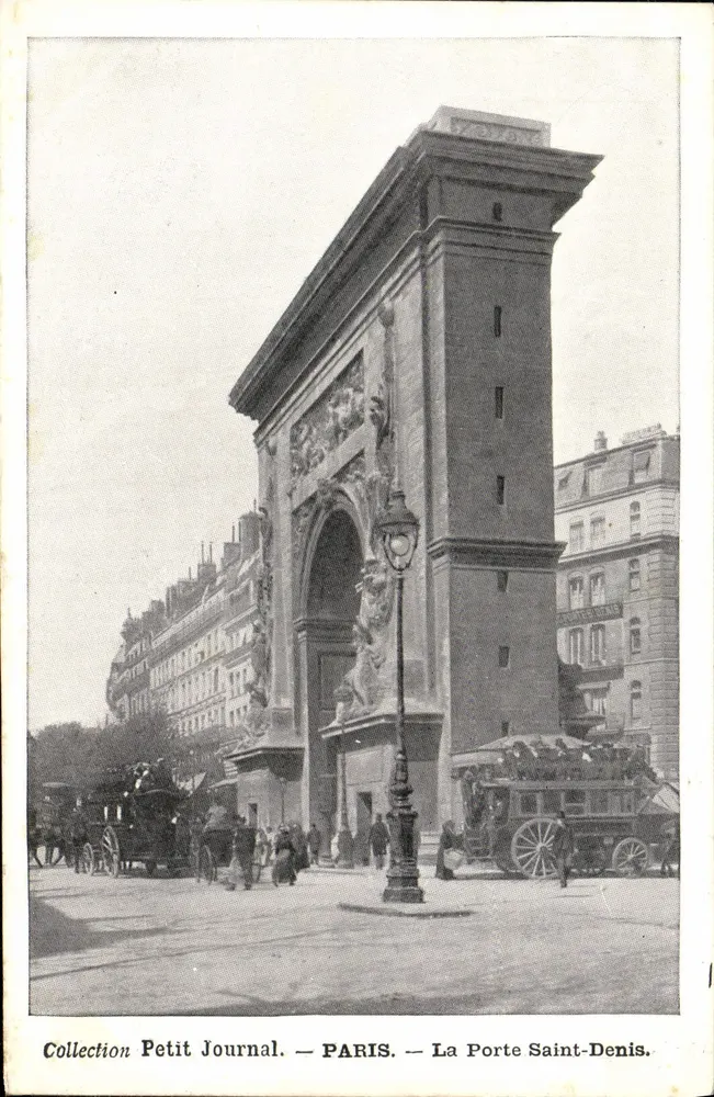 Paris — Ansicht von La Porte Saint-Denis — Collection Petit Journal - Vorderseite