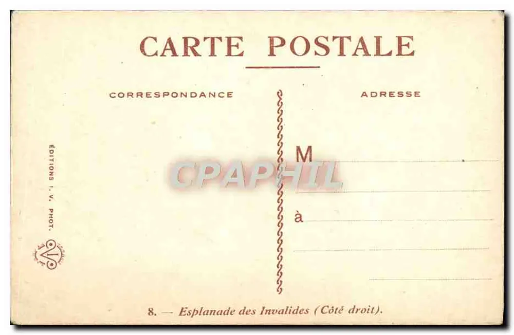 Studio de l'Ouvre — Éditeur IMPRIMÉ SUR LA CARTE : Éditions I. V. Phot. - Rewers