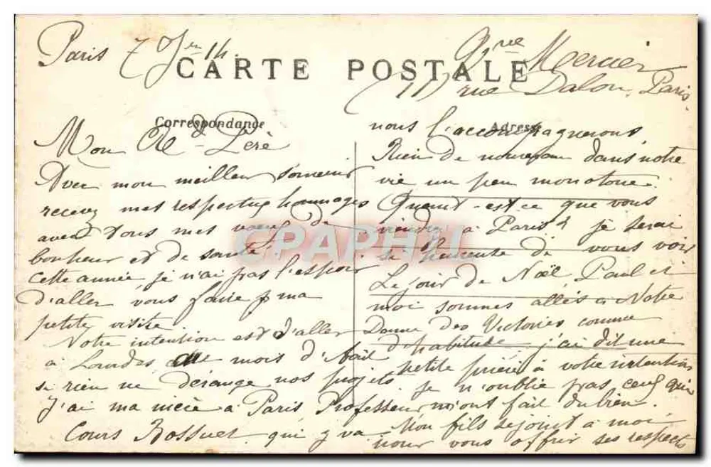 Paris (1er arrondissement) - A Santa Capela — C. M. n°33 - Verso