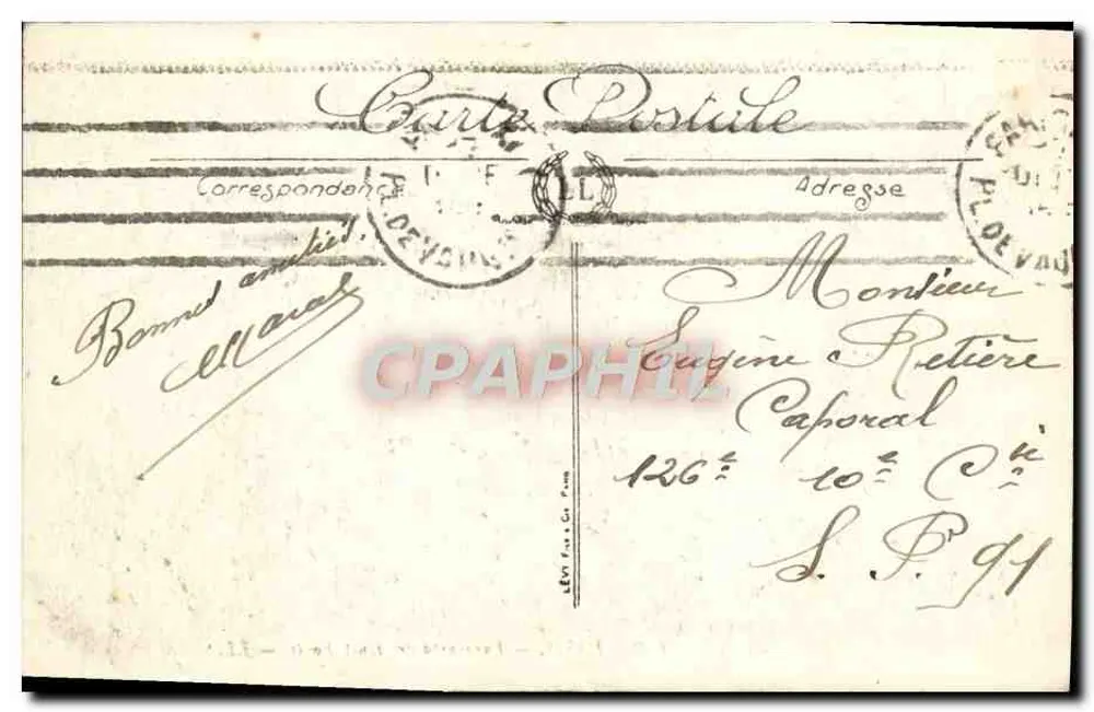 Paris — Panorama dos Oito Pontes — LL. — n° 128 - Verso