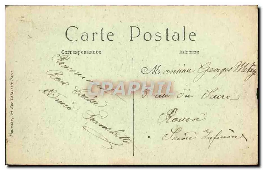 PARIS — La Place de la République — T. M. K. - Verso