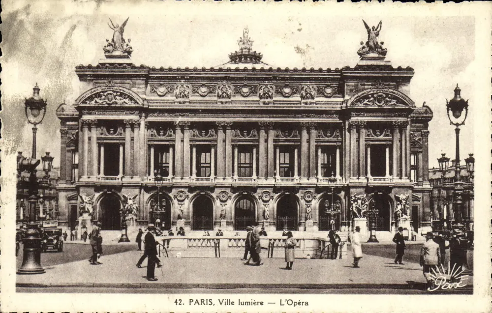 PARIS, Cidade Luz — O Ópera — Edições de Arte N. Manuélian - Frente