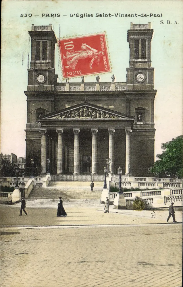 Parigi — La Chiesa di San Vincenzo de Paoli — S.R.A. n°530 - Recto