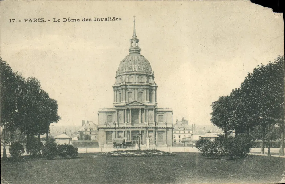 Paris - O Dôme dos Invalides — editor não visível, n° de série 17 - Frente