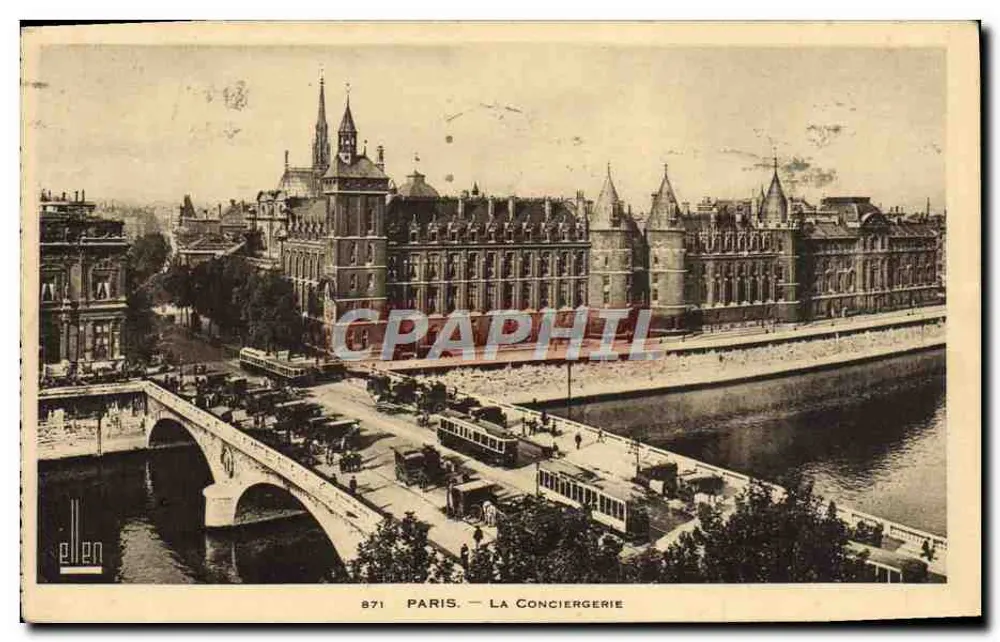 Paris — A Conciergerie — Editor Ellen, n° 871 - Frente