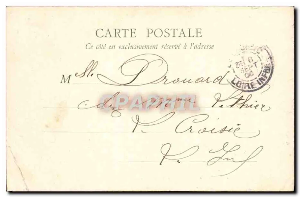 Der Bois de Boulogne im Herbst — Pré Catelan. Chalet Bengali — B.F. PARIS - Rückseite