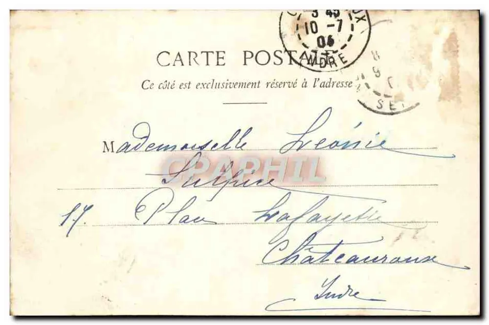 Paris - Bois de Boulogne - La Grande Cascade - G. I. - Rückseite