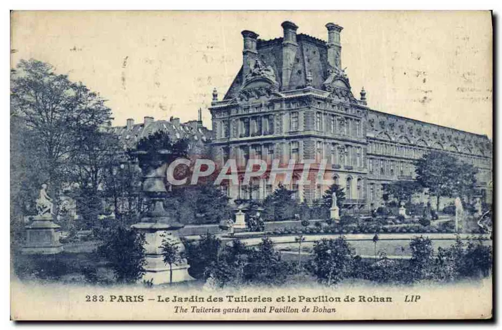 Paris — Der Tuileries-Garten und das Pavillon de Rohan — LIP - Vorderseite