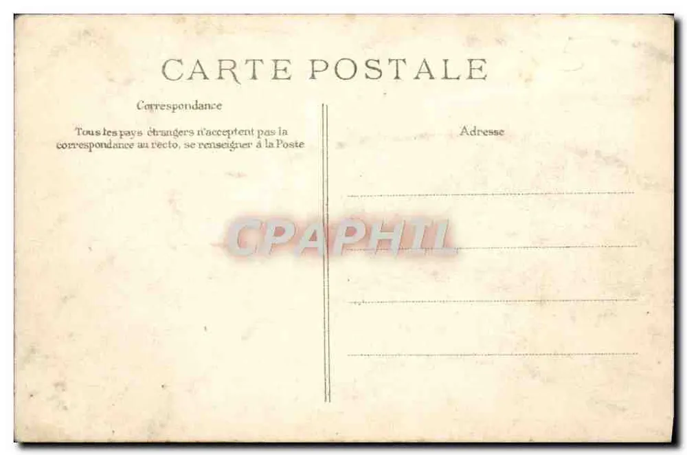 Überschwemmung der Seine — Paris - Die Billancourt-Barriere — 29. Januar 1910 — Verlag EID - Rückseite