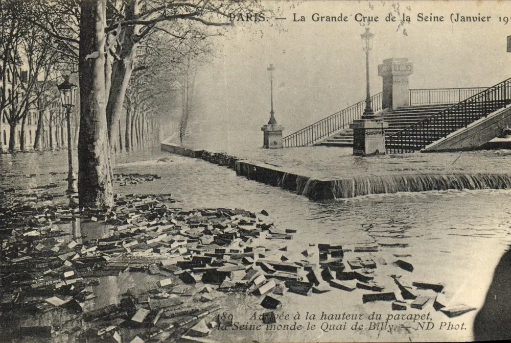 Paris — Die große Flut der Seine (Januar 1910) — ND Phot. - Vorderseite