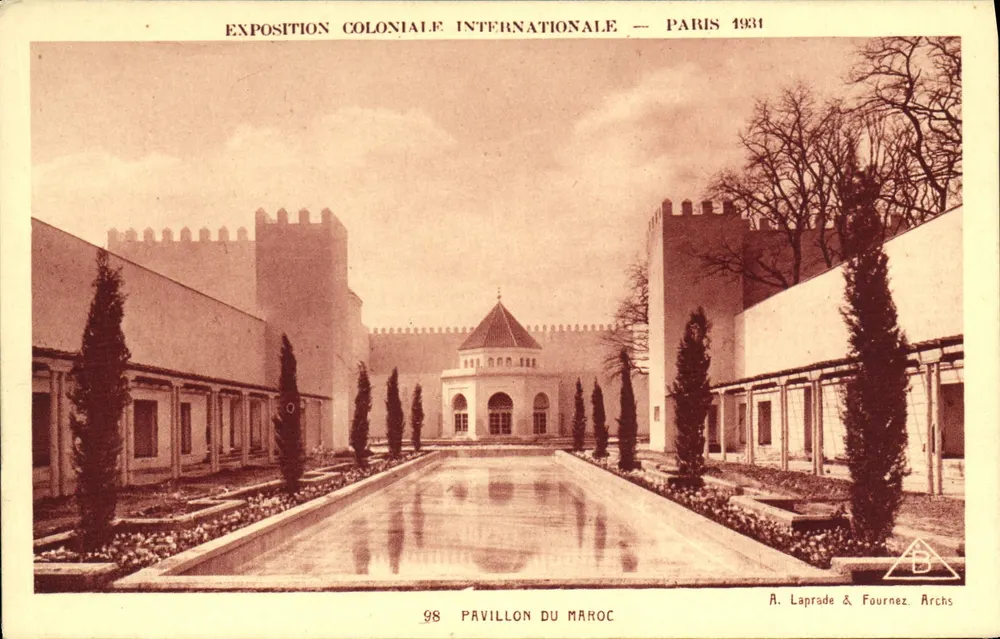 Pavillon du Maroc — Internationale Kolonialausstellung — Paris 1931 - Vorderseite
