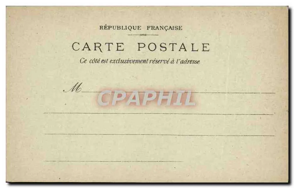 Palais Bourbon — Präsidenz — Foto-Karte 23, herausgegeben von Chocolat de la Cie Coloniale - Rückseite