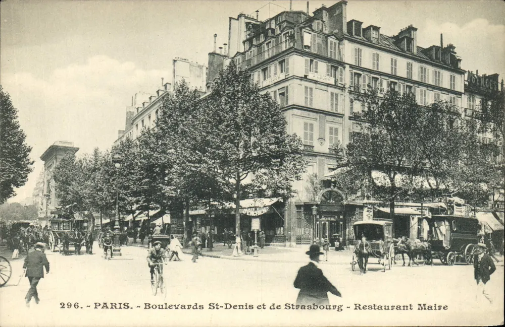 Paris - Boulevards St-Denis und de Strasbourg - Restaurant Maire - Vorderseite