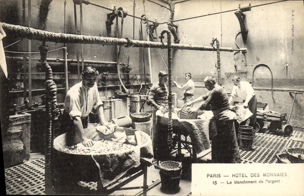 PARIS — HOTEL DES MONNAIES — Das Bleichen des Geldes — D.A.L. Rapport, mercerie - Vorderseite
