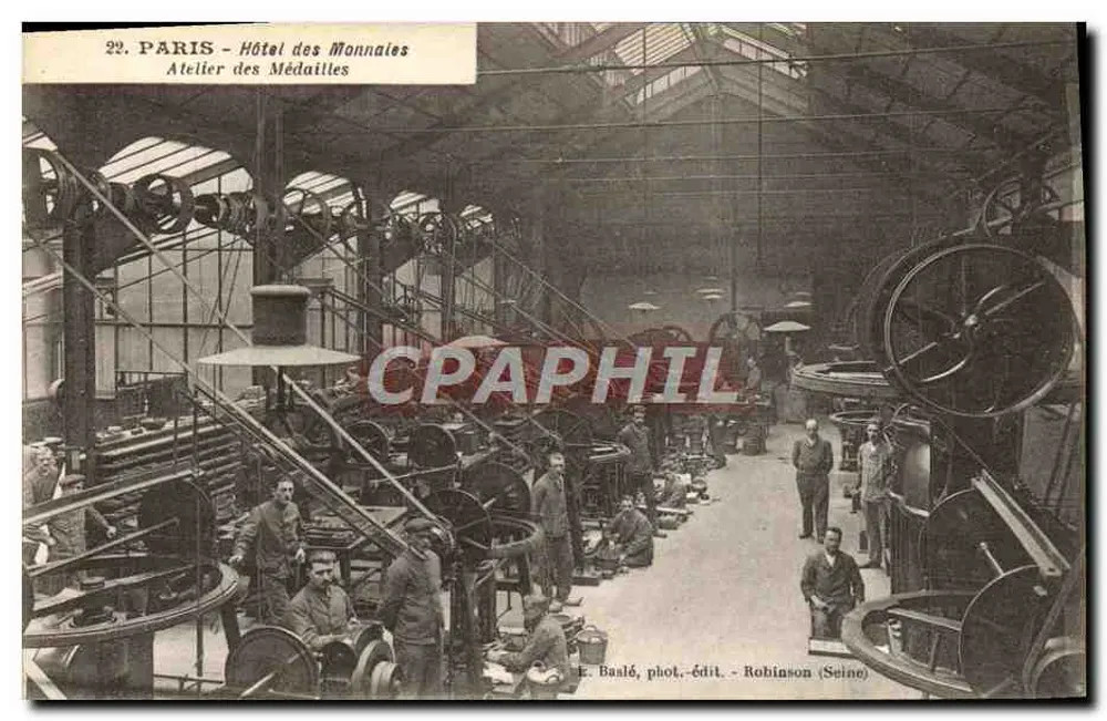 Paris - Hotel der Münzen - Medaille-Werkstatt — K. Baalé, Foto-Verlag - Robinson (Seine) - Vorderseite
