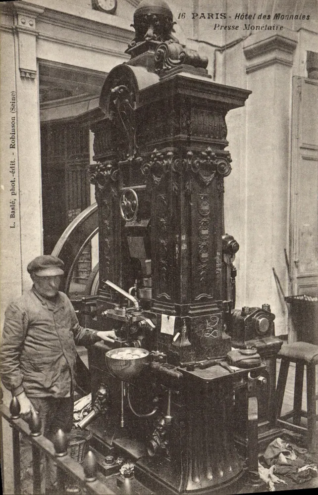 Paris - Hôtel des Monnaies - Geldpresse — L. Baalé, phot. - Robiason, edit. - Vorderseite