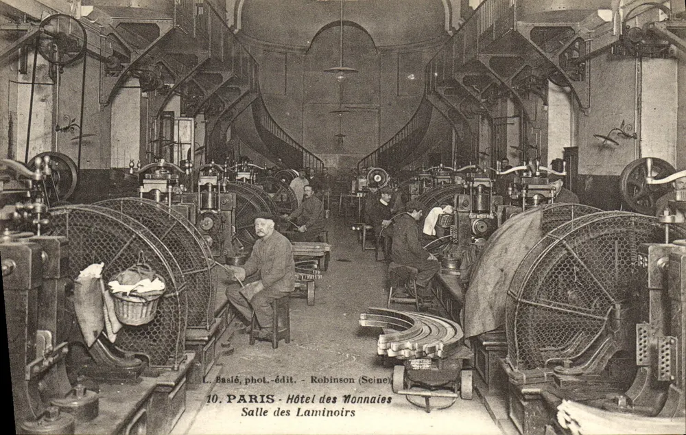 Rollenstanzraum — Münzhof, Paris — L. Baslé, Fotografie-Verlag - Robinson (Seine) n°10 - Vorderseite