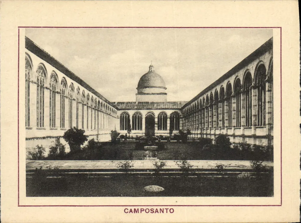 Camposanto — cour intérieure avec dôme central — éditeur non visible - Frente