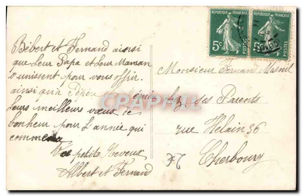 Mädchen sitzt unter Rosen — 'Glückliches Jahr' — unbekannter Verleger, n° 429 - Rückseite