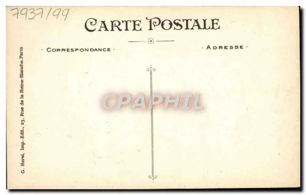 Pansées colorées — Bonne Année — G. Harel, Paryż - Rewers