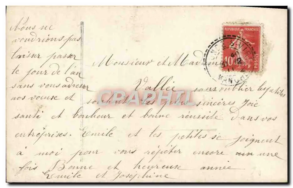 Familie — Antike Ansichtskarte — 179 - Rückseite