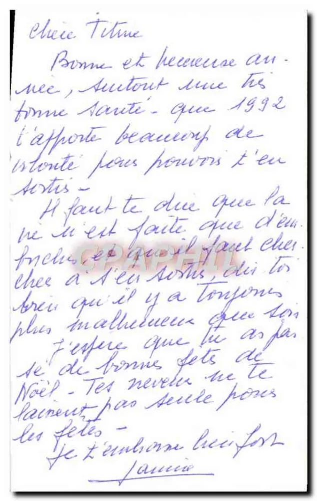 Vila nevada — Boa Ano — editor AE n°154 - Verso