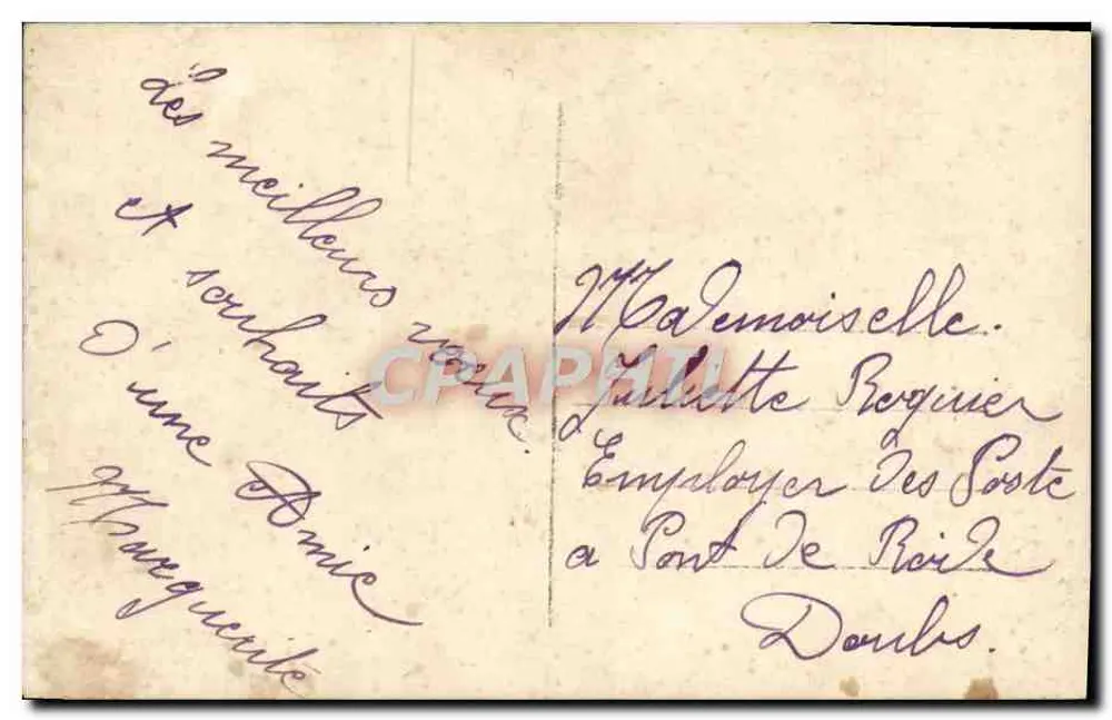 Paar im Freien — 'Bonne Année' — J.K. Nr. 9172 - Rückseite