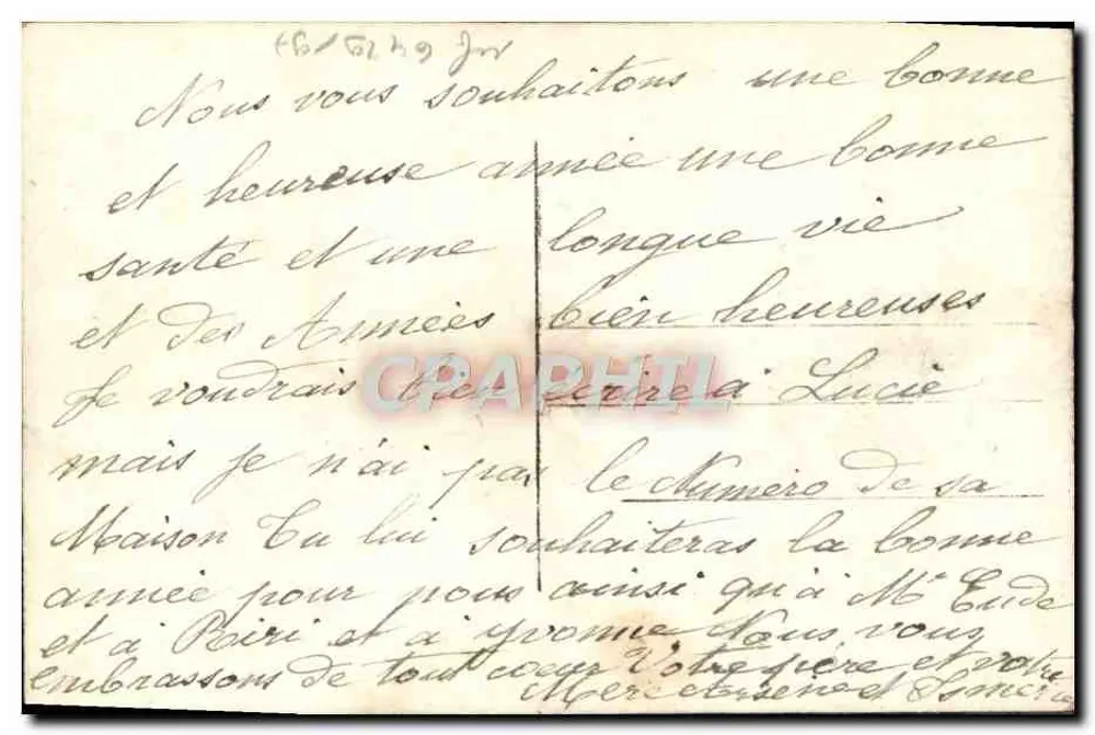 Zwei junge Mädchen — WeihnachtsSzene — DIX Paris 2335/s - Rückseite