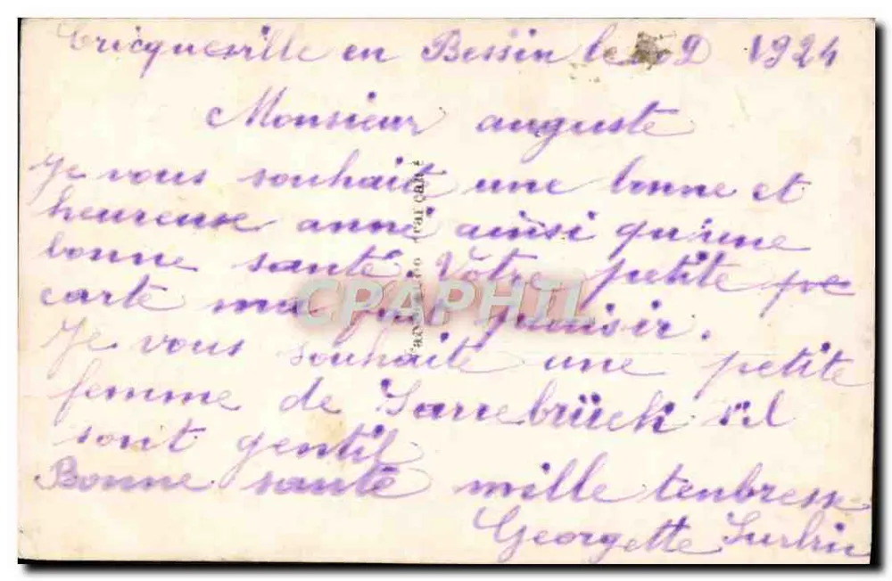 Junges Paar — Frohe Neujahr 1913 — SAPi Paris n°1473 - Rückseite