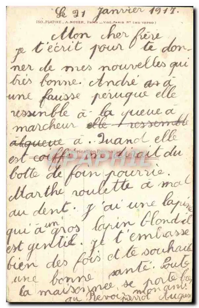 Frau in Pelz mit Blumenbouquet — Frohe Neujahr 1924 — ZED 294 - Rückseite