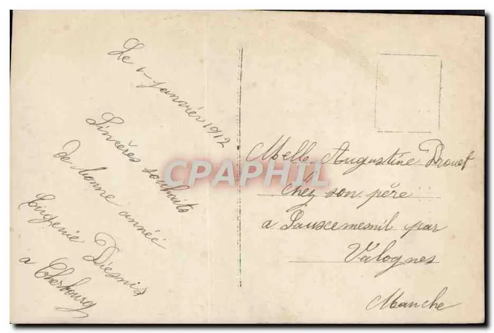 Frau in Kleid mit Mustern — mit Rosenstrauß — anonymer Verlag, n° 256 - Rückseite
