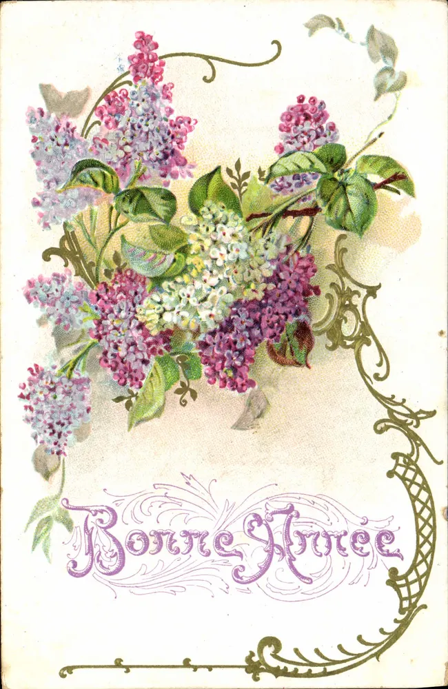 Lilas — Gutes Neues Jahr — J.C. Paris, Nr. 1604 - Vorderseite
