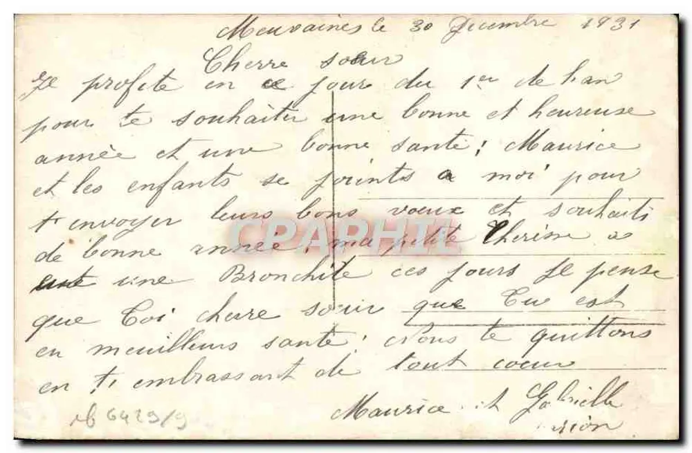 Schneeviertel — Gutes Neues Jahr — Verlag Ela, Nr. 3643 - Rückseite