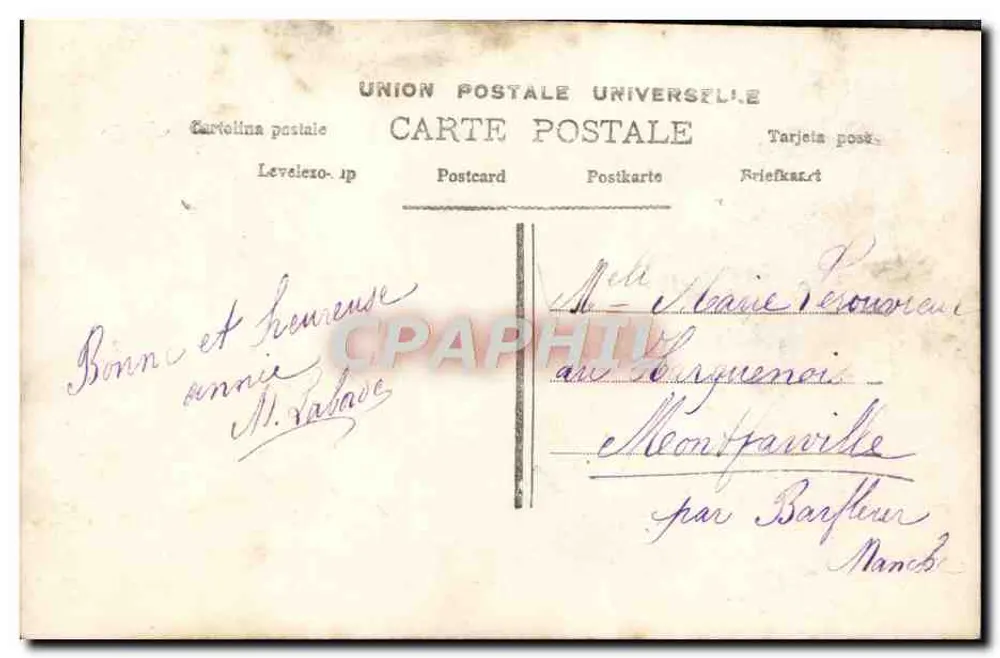 Junge Frau — vor einem Säulen-Tempel — unbekannter Verlag, n° 338 - Rückseite