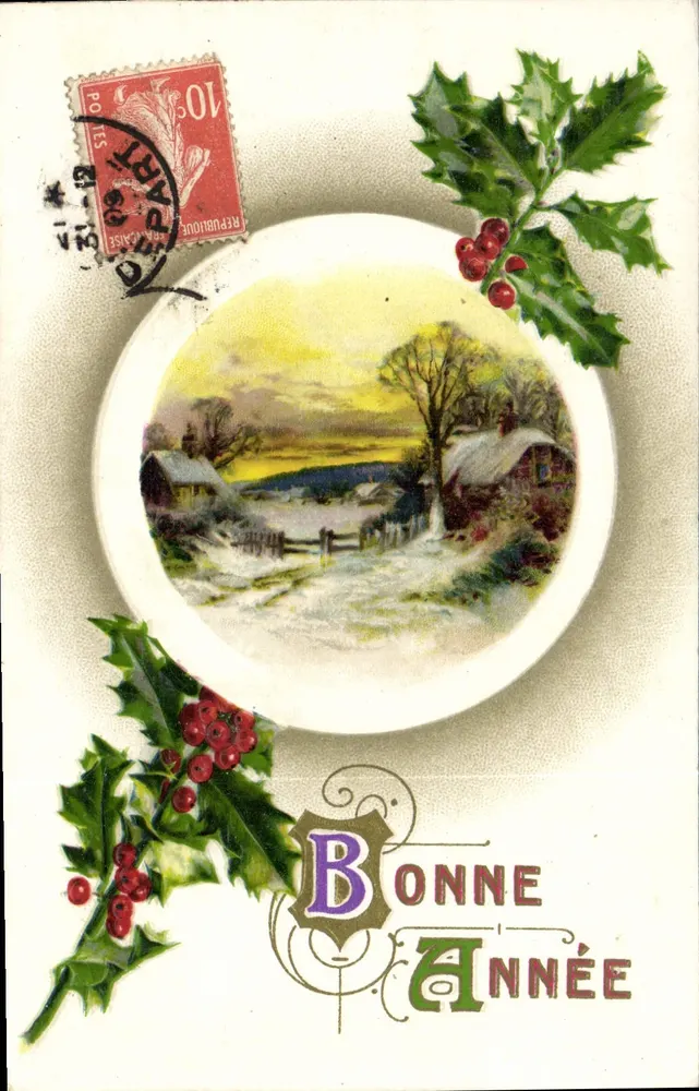 겨울 풍경 — 새해 인사 — 출판사 미확인, 시리얼 번호 미확인 - 앞면