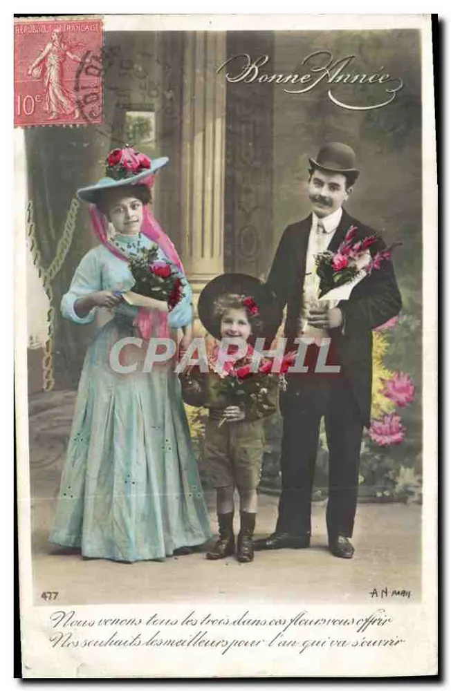 Familie — Neujahr — A. N. Aary, n° 477 - Vorderseite