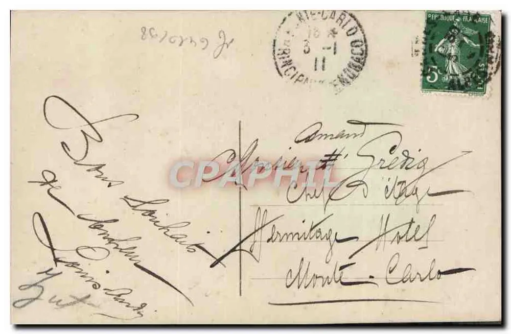 Junge Frau in violettem Kleid — Rosen — Verleger Phébus, Nr. 3238 - Rückseite