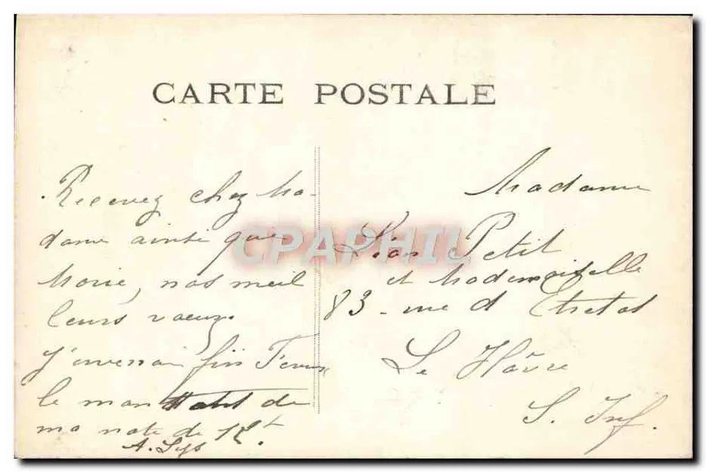 Frau in Hut mit Federn und Fell — Frohe Neujahr — Verlag EXTRA, Nr. 738 - Rückseite