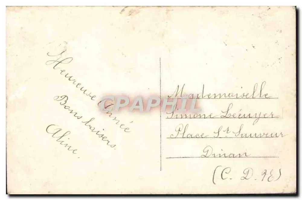 Zwei junge Mädchen — Winterlandschaft mit Briefkasten — Nr. 532 - Rückseite