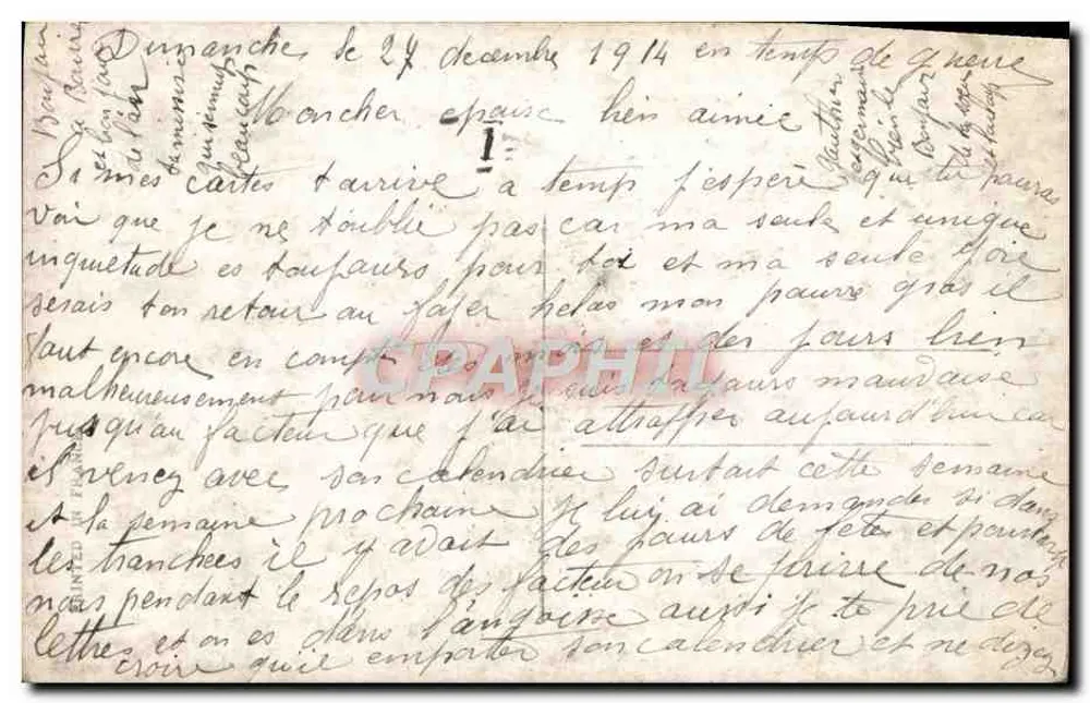 Frau in Pelz — Schutzszene — J.K. Nr. 9378 - Rückseite